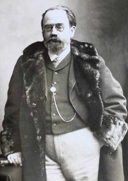 El escritor Émile Zola, en 1895.