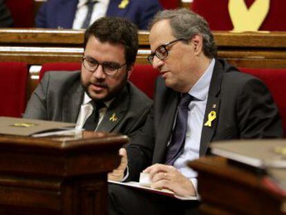 Seguiu el ple de la Cambra catalana
