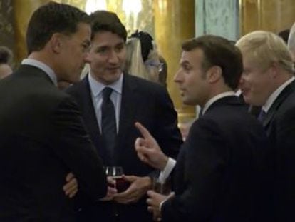 Las cámaras del palacio de Buckingham graban una conversación entre Trudeau, Macron, Rutte y Johnson en la que critican las comparecencias del presidente