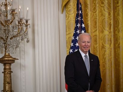 Joe Biden, este lunes en la Casa Blanca.