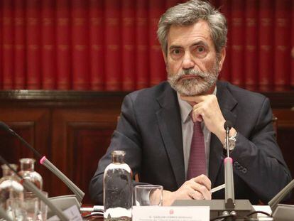 El presidente del Consejo General del Poder Judicial, Carlos Lesmes.