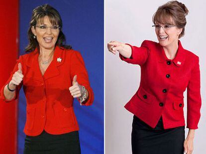 Sarah Palin (izquierda) y Julianne Moore, como dos gotas de agua