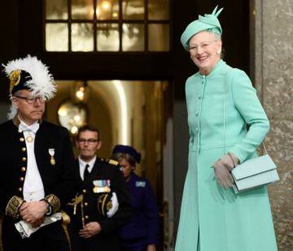 La reina Margarita de Dinamarca en abril de 2016.