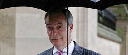 El líder de l'UKIP, Nigel Farage, dilluns passat a Londres.