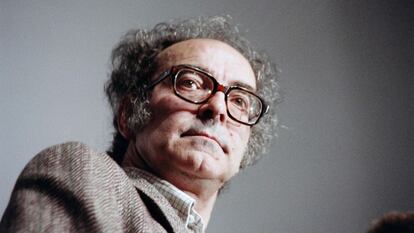 Jean-Luc Godard, en el festival de Cannes de 1988.