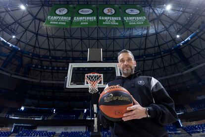 Ibon Navarro, en el pabellón de Unicaja.