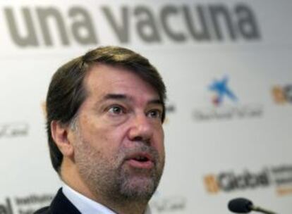 El director del Instituto de Salud Global de Barcelona, Pedro Alonso, ha presentado hoy en la capital catalana los últimos avances en la vacuna contra la malaria.