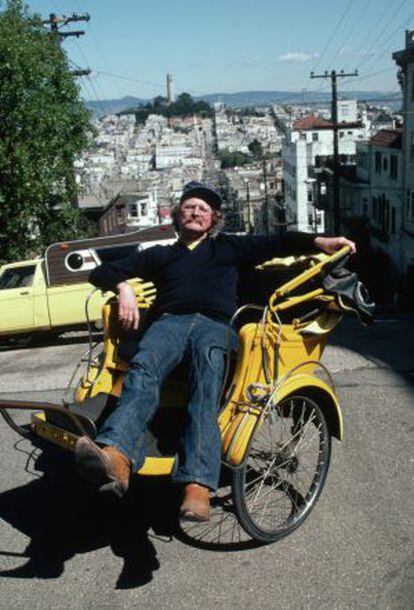 El escritor Richard Brautigan, en San Francisco.