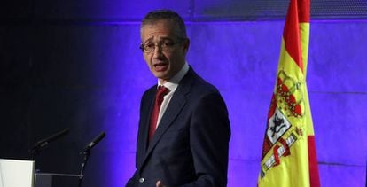 O Governador do Banco da Espanha, Pablo Hernández de Cos.