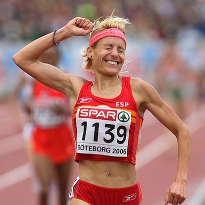 La española Marta Domínguez ganó la prueba de 5.000 metros en los Campeonatos de Europa de 2006.