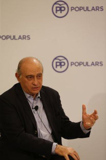 El ministro del Interior, Jorge Fernández Díaz, el pasado miércoles, en Barcelona.