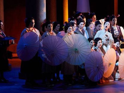 Escena de la ópera Madama Butterfly.