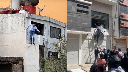 Debido a las protestas, el alcalde Edgar Moreno tuvo que huir por la azotea de su casa.
