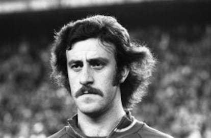 Vicente del Bosque, durante un partido entre España y Alemania, en el Vicente Calderón