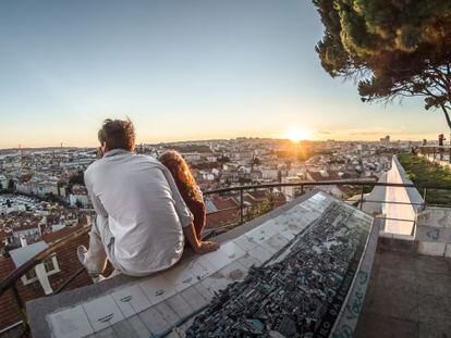 Lisboa desde el mirador de Nuestra Señora del Monte.