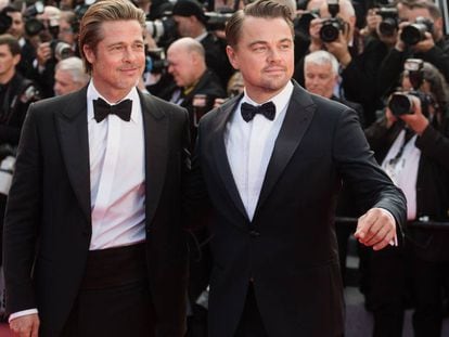 Brad Pitt y Leonardo DiCaprio, en el Festival de Cannes, el pasado martes. 