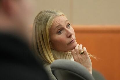 Gwyneth Paltrow durante la primera sesión del juicio celebrada el 21 de marzo en Utah, EE UU.