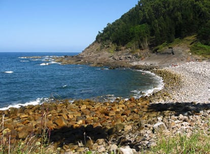 La playa de Lapatza, en Vizcaya.