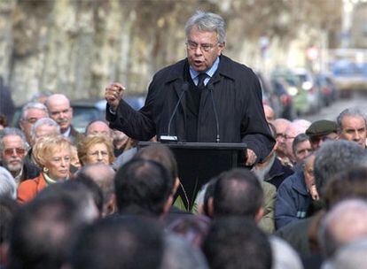 El ex presidente del Gobierno Felipe González durante una intervención en un acto.