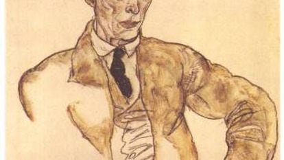 El compositor vien&eacute;s Arnold Sch&ouml;nberg, en un retrato de Egon Schiele.