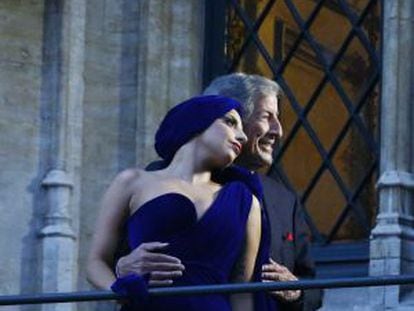 Lady Gaga y Tony Bennett, en Bruselas