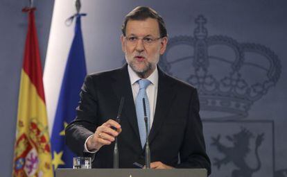 Compareixença de Mariano Rajoy després del Consell de Ministres que ha acordat impugnar la resolució secessionista del Parlament de Catalunya.