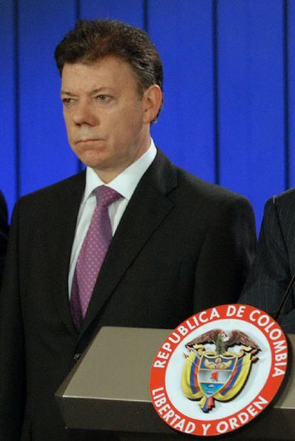 El presidente Juan Manuel Santos.