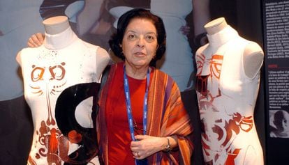 La directora de la Pasarela Cibeles, Cuca Solana, en febrero de 2005.
