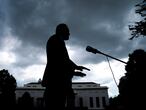 Washington (United States), 14/08/2020.- Mauricio Claver-Carone, senior advisor to US President Donald J. Trump on Latin America, during an interview on the North Lawn of the White House in Washington, DC, USA 14 August 2020 (made available 15 August 2020). President Trump has nominated Claver-Calone to lead the Inter-American Development Bank. (Estados Unidos) EFE/EPA/JIM LO SCALZO