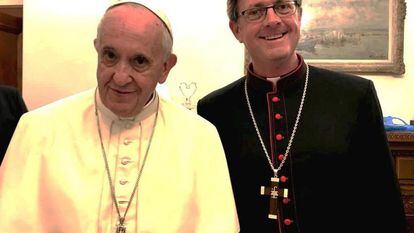 El papa Francisco junto a Jorge García Cuerva, en una imagen de archivo.