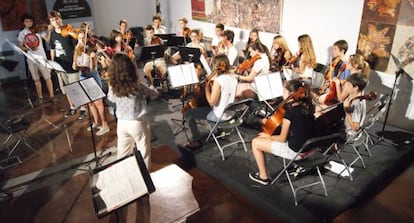 Una de las clases del festival Residències de Godella.