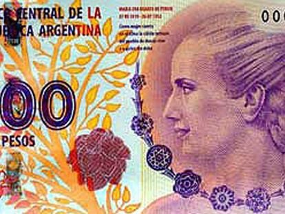 Billete Evita, Argentina