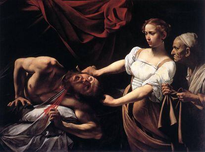Judit y Holofernes es un cuadro de inspiraci&oacute;n b&iacute;blica, de Caravaggio, pintado en 1599