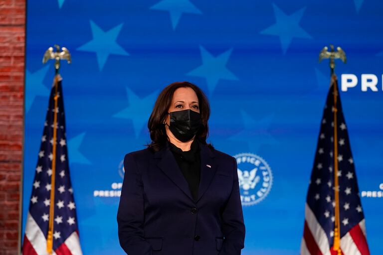 La vicepresidenta electa de Estados Unidos, Kamala Harris, este viernes.