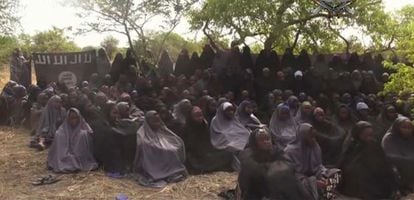 Captura del nuevo vídeo difundido el lunes por Boko Haram.