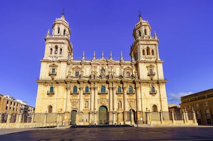 Catedral de la Asunción de la Virgen, en la plaza de Santa María de Jaén.