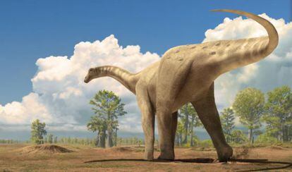 El titanosaurio habit&oacute; en la cuenca pirenaica hace 220.000 a&ntilde;os.