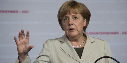 La canciller alemana, Angela Merkel, el pasado 26 de abril en Berl&iacute;n. 