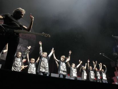 Roger Waters en la presentación de 'The Wall' en Madrid en 2011.