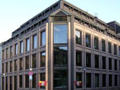 Sede del Banco de Noruega que gestiona el Norges Bank en Oslo