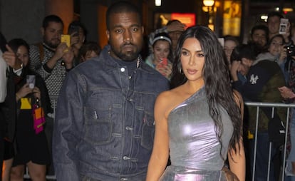 Kanye West y Kim Kardashian, en Nueva York (EE UU), en octubre.