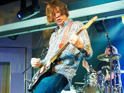 Thurston Moore, durante un concierto.