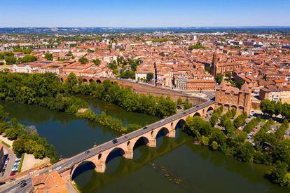 La ciudad de Montauban, en la región francesa de Occitania.