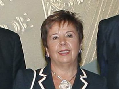 Concha Quirós, durante la entrega de los premios Medallas de Asturias en 2007.