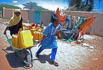 Niños refugiados en Hargeisa, la capital de Somalilandia.