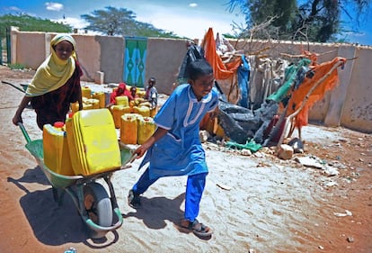 Ni&ntilde;os refugiados en Hargeisa, la capital de Somalilandia.