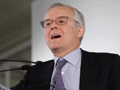 El presidente de la Comisi&oacute;n Nacional del Mercado de Valores (CNMV), Sebasti&aacute;n Albella.