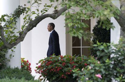 Obama, en  la Casa Blanca, el 19 de julio. 