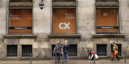 Sede central de CatalunyaCaixa en Barcelona.