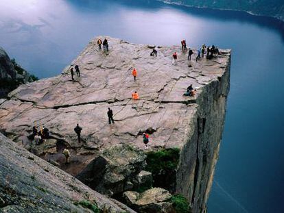 Roca Pulpito en Noruega, en la regi&oacute;n de Stavanger.